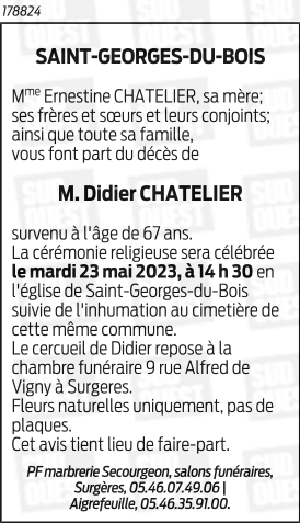 Photo de profil de Monsieur Didier, Paul, Gabriel CHATELIER
